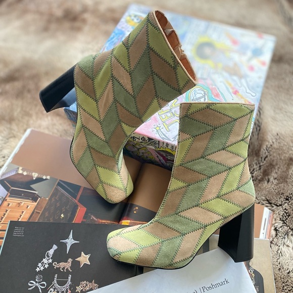 Free People X Jeffrey Campbell Mixed Messages Heel Boots - Picture 10 of 11